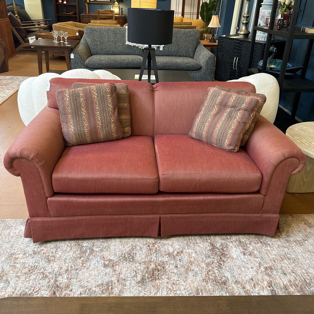Pale Red Loveseat U LOVESEATS