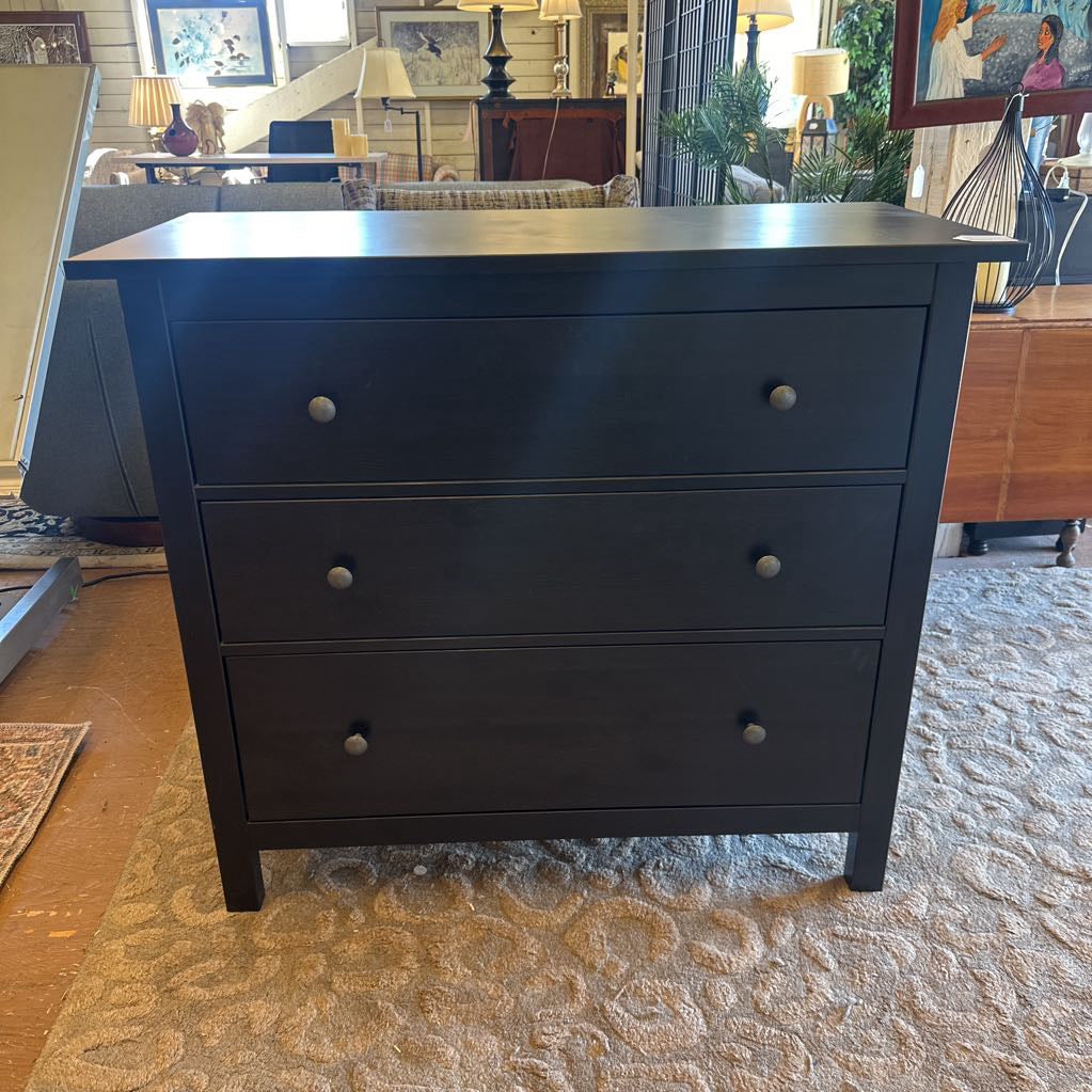 Black 3 Drawer Lowboy C LOWBOYS