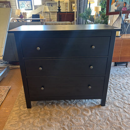 Black 3 Drawer Lowboy C LOWBOYS