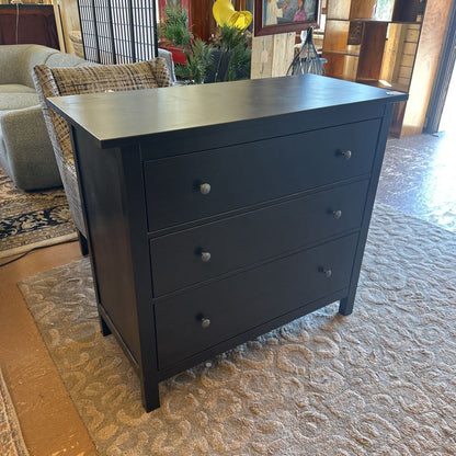 Black 3 Drawer Lowboy C LOWBOYS