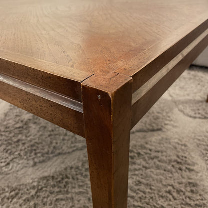 Square Vintage Bookmatch Coffee Table