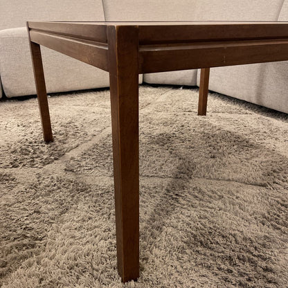 Square Vintage Bookmatch Coffee Table