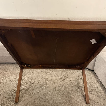 Square Vintage Bookmatch Coffee Table