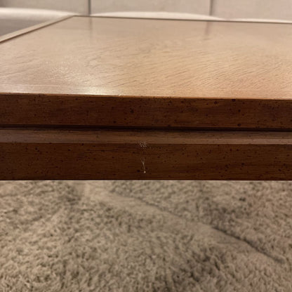 Square Vintage Bookmatch Coffee Table