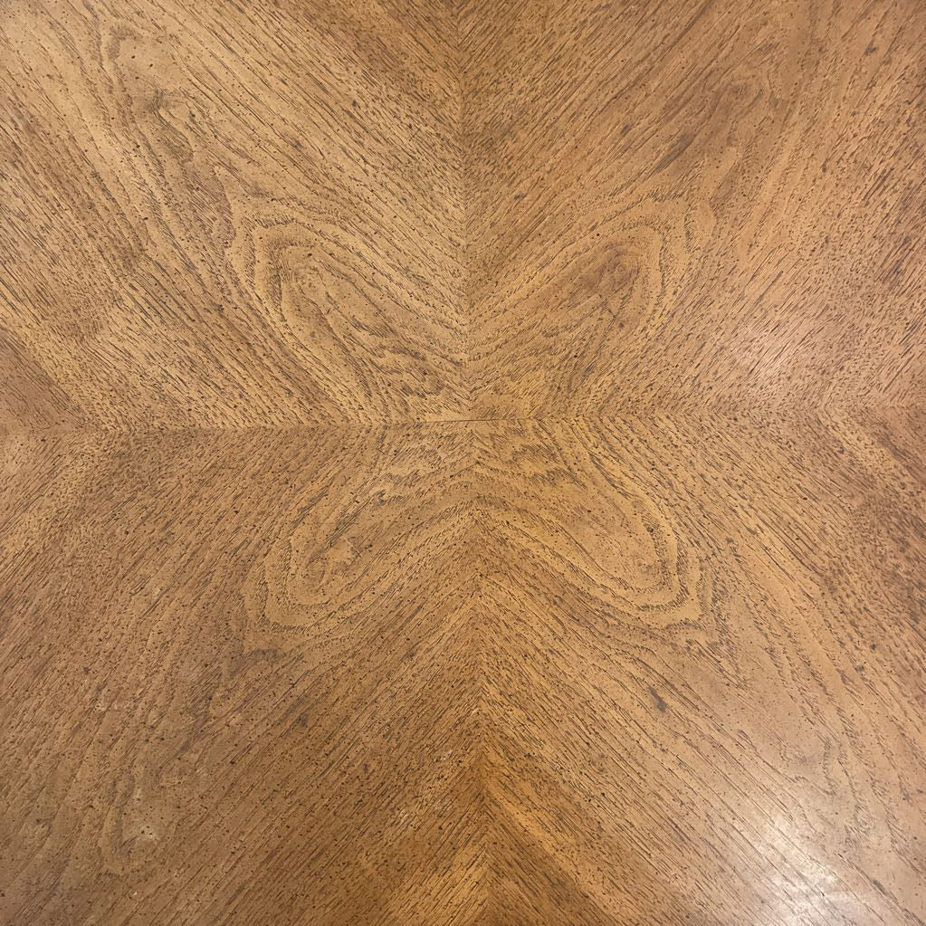 Square Vintage Bookmatch Coffee Table