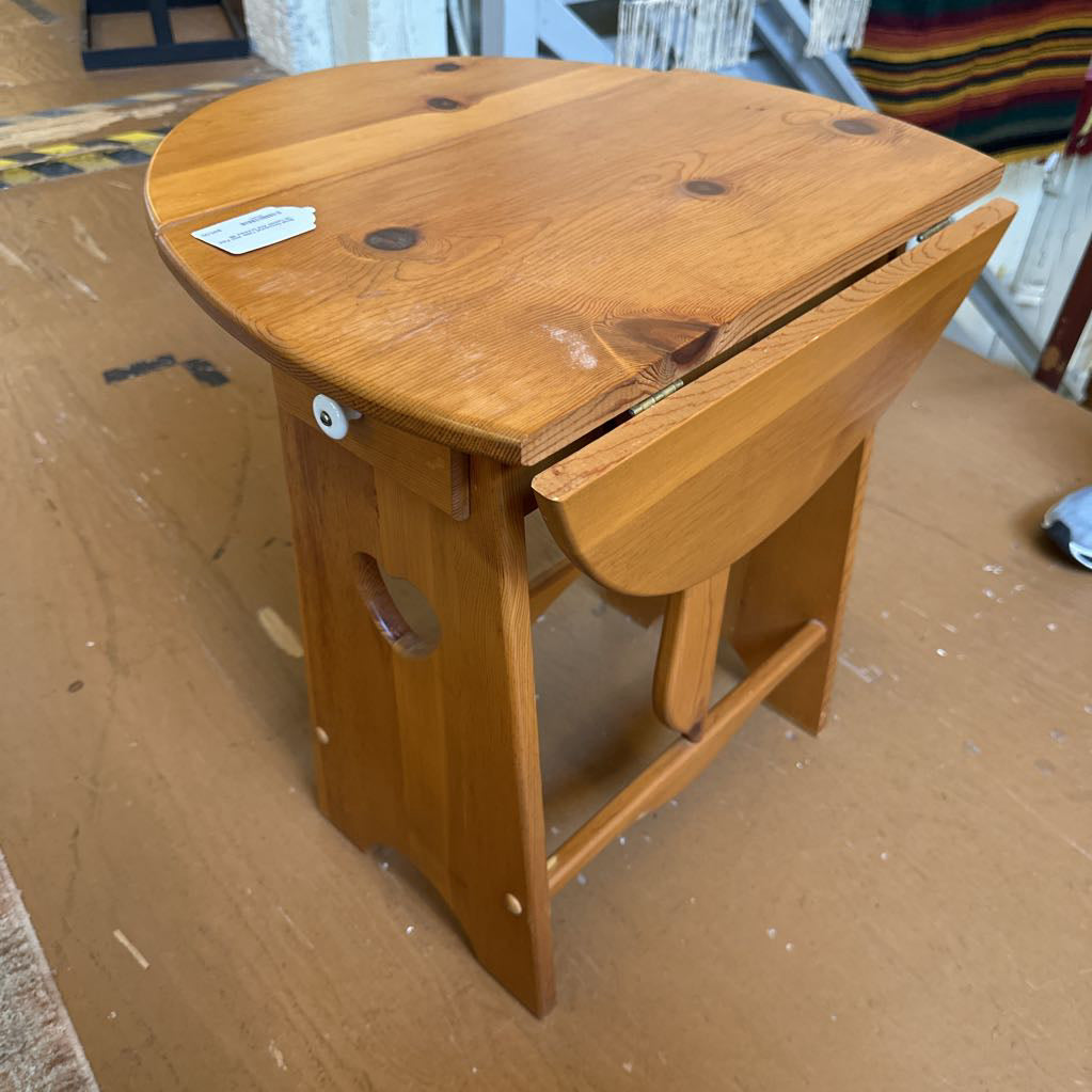 Small Occasional Table With Fold Up Leaves And Drawers C SIDE TABLES