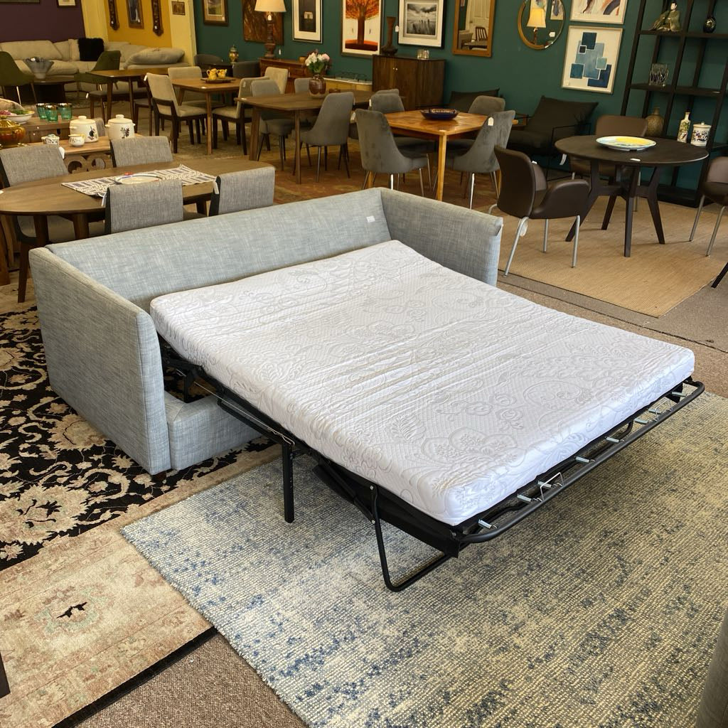 WEST ELM SHELTER Grey Queen Sleeper