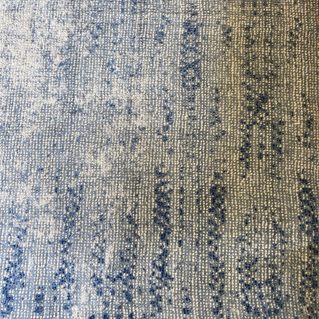 WEST ELM Contemporary Blue & White Textured Rug