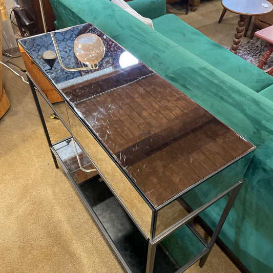 Two Drawer Mirrored Console Table C CONSOLE TABLES