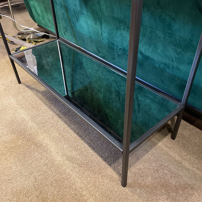 Two Drawer Mirrored Console Table
