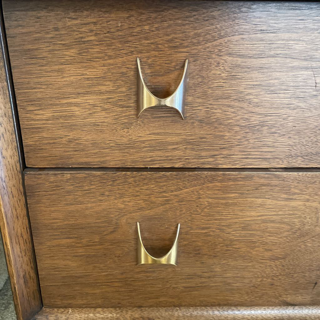 Broyhill Brasilia Walnut MCM Gentlemens Dresser C HIGHBOYS