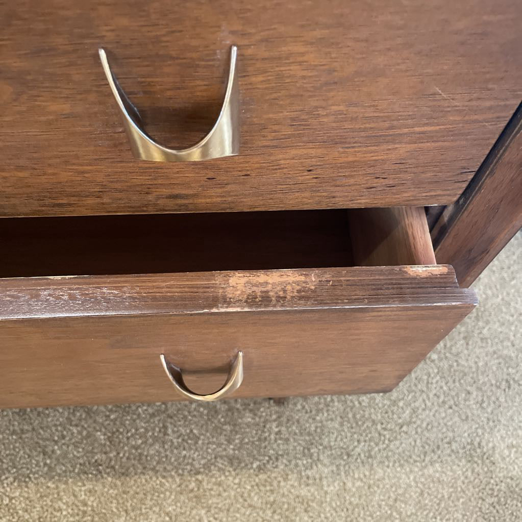 Broyhill Brasilia Walnut MCM Gentlemens Dresser C HIGHBOYS