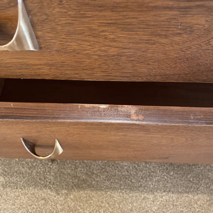 Broyhill Brasilia Walnut MCM Gentlemens Dresser C HIGHBOYS