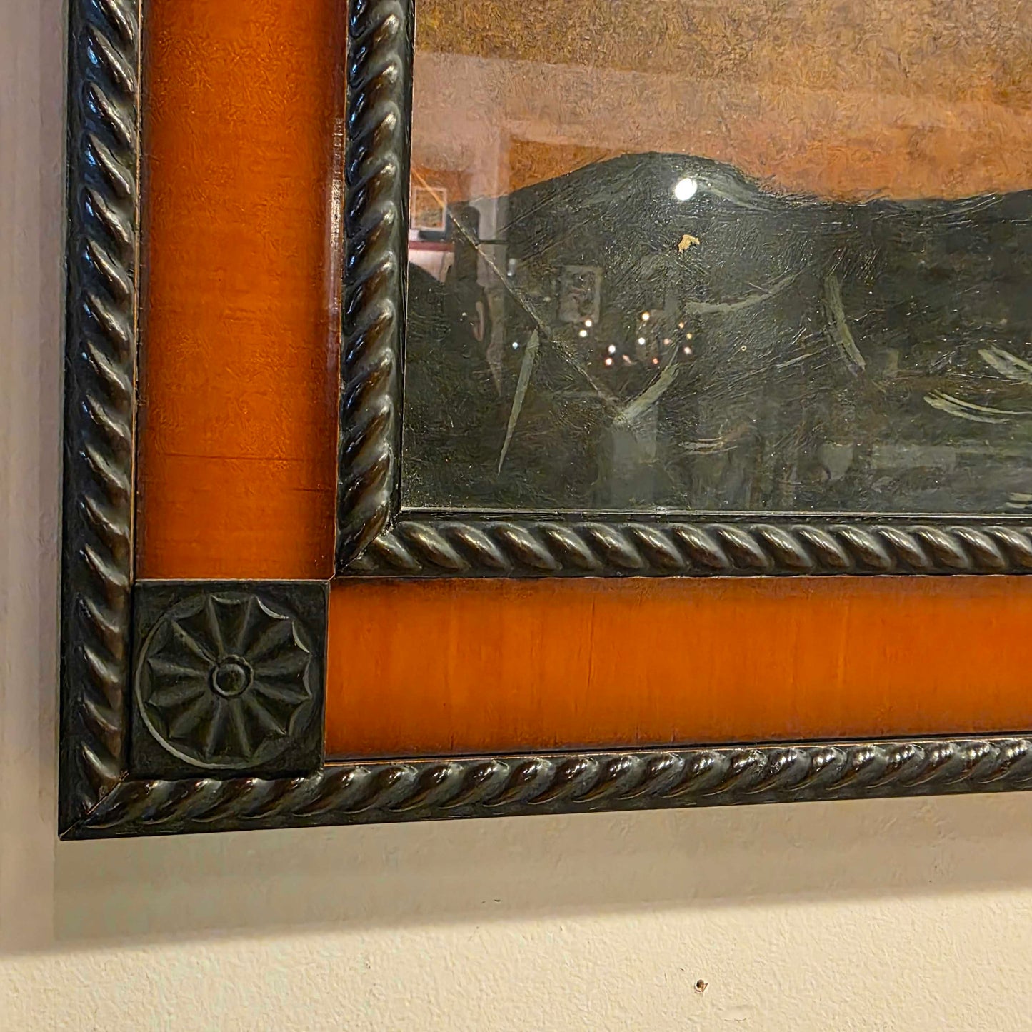 Sailboat Painting Under Glass