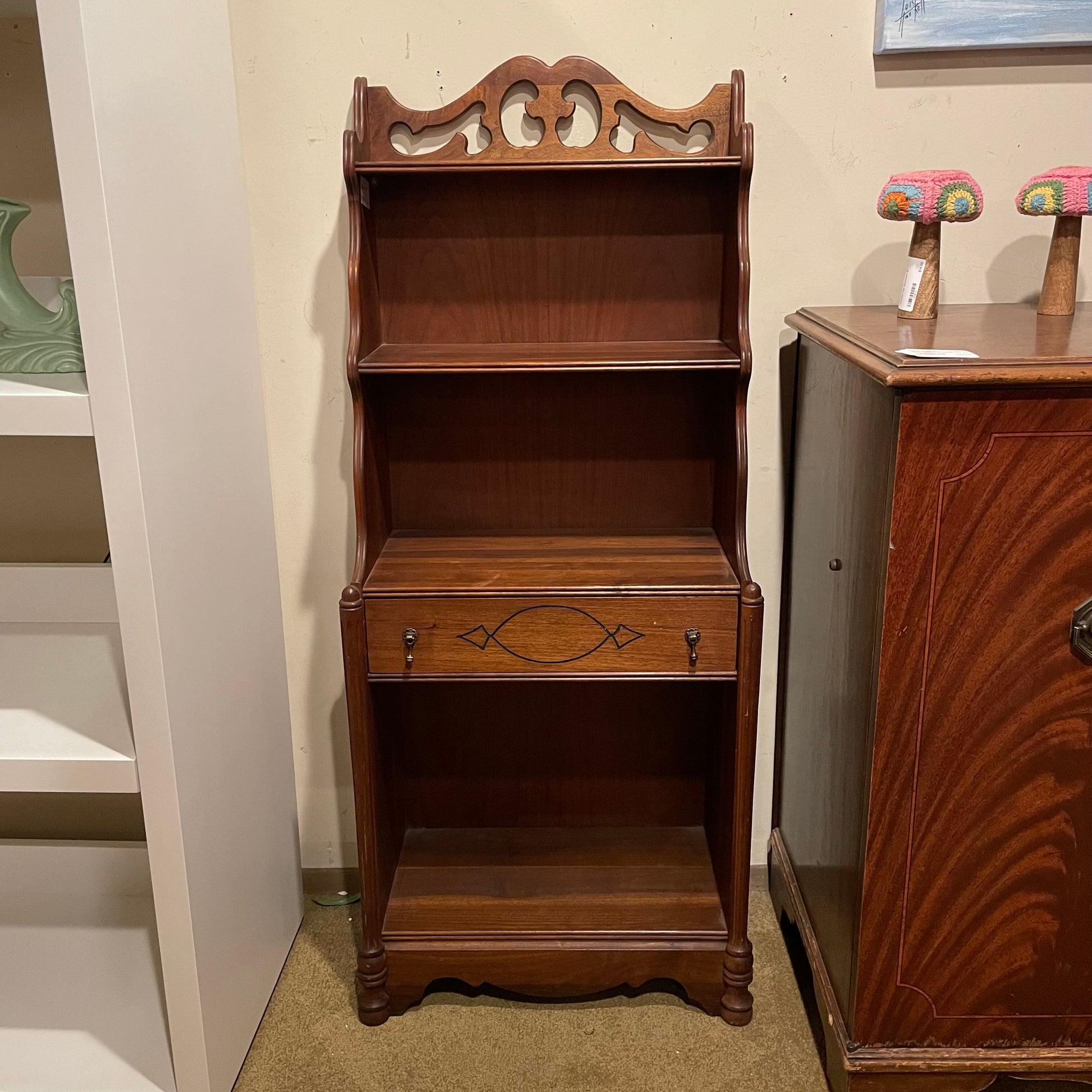 Vintage 1 Drawer Waterfall Bookcase C BOOKSHELVES