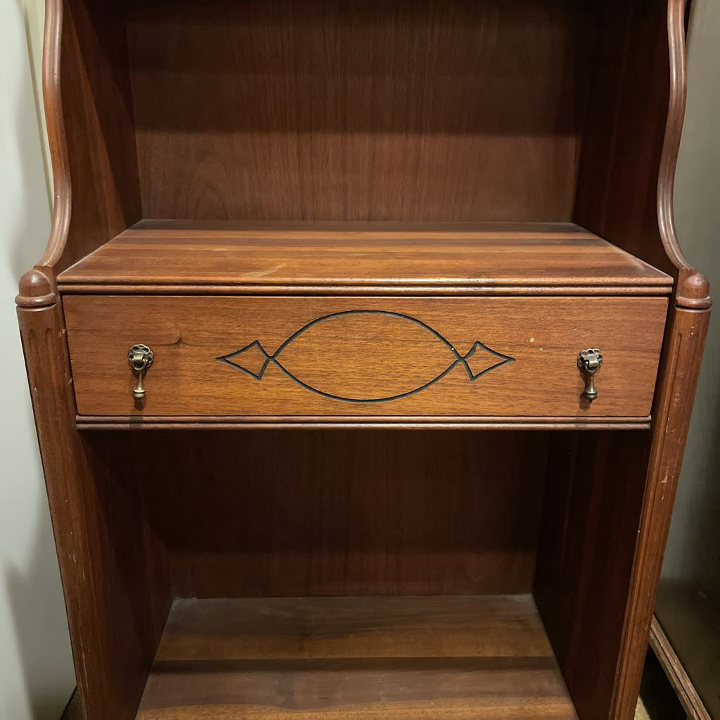 Vintage 1 Drawer Waterfall Bookcase C BOOKSHELVES