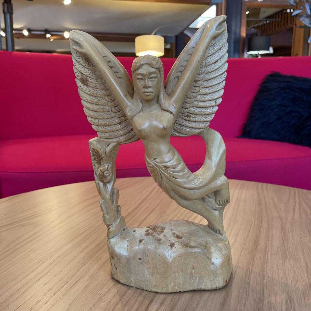 Wooden Angel Sculpture