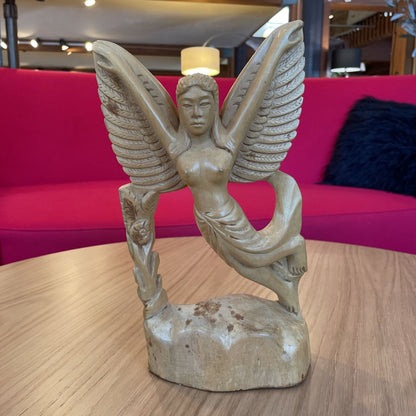 Wooden Angel Sculpture