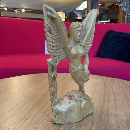 Wooden Angel Sculpture