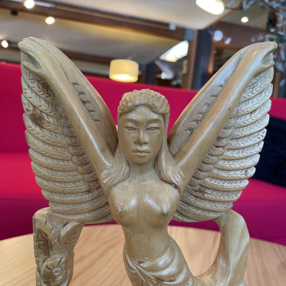 Wooden Angel Sculpture