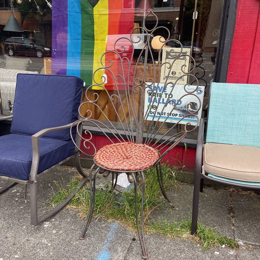 Iron Elegant Peacock Chair OUTDOOR