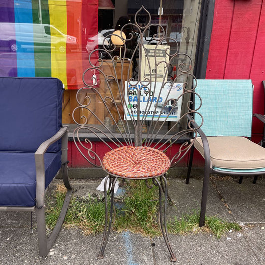 Iron Elegant Peacock Chair OUTDOOR