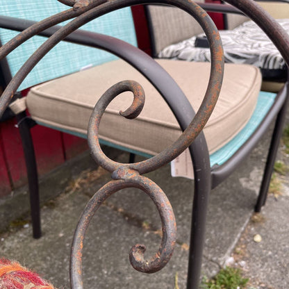Iron Elegant Peacock Chair