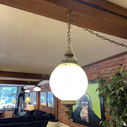 White Glass MC Swag Lamp LAMPS