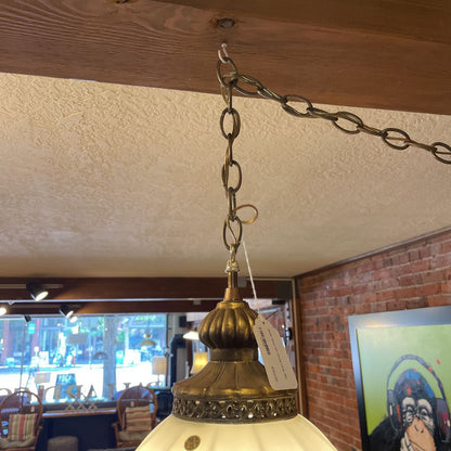 White Glass MC Swag Lamp LAMPS