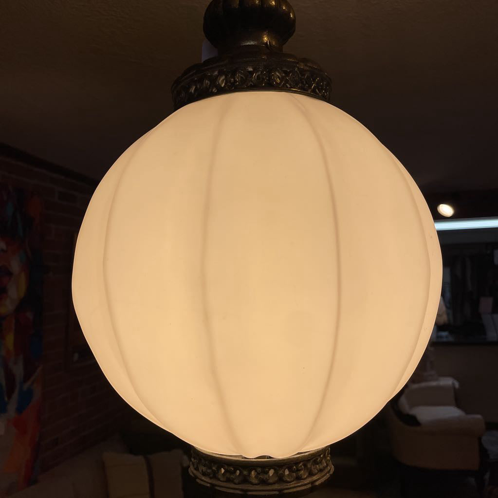 White Glass MC Swag Lamp LAMPS