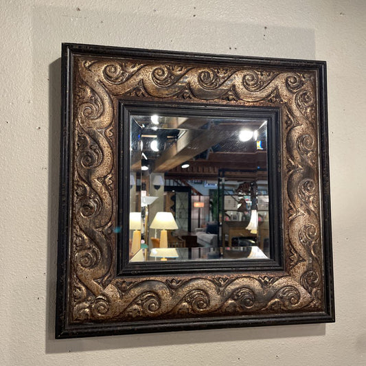 Bronze Swirl Ornate Square Wall Mirror C MIRRORS