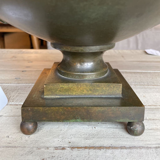 Verdigris Bronze 2 Handled Pot UNIQUE FINDS