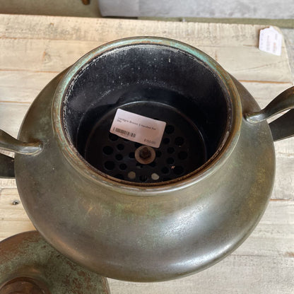 Verdigris Bronze 2 Handled Pot