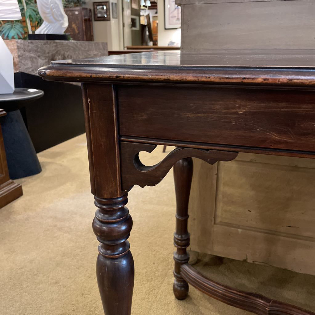 Vintage Dark Wood Louis XVI Style Console Table C CONSOLE TABLES