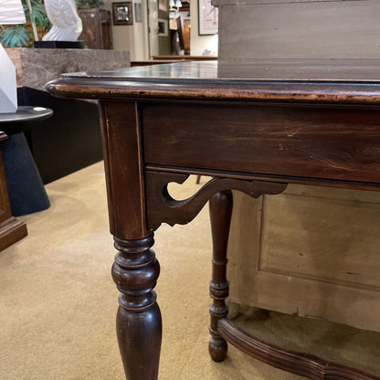 Vintage Dark Wood Louis XVI Style Console Table C CONSOLE TABLES
