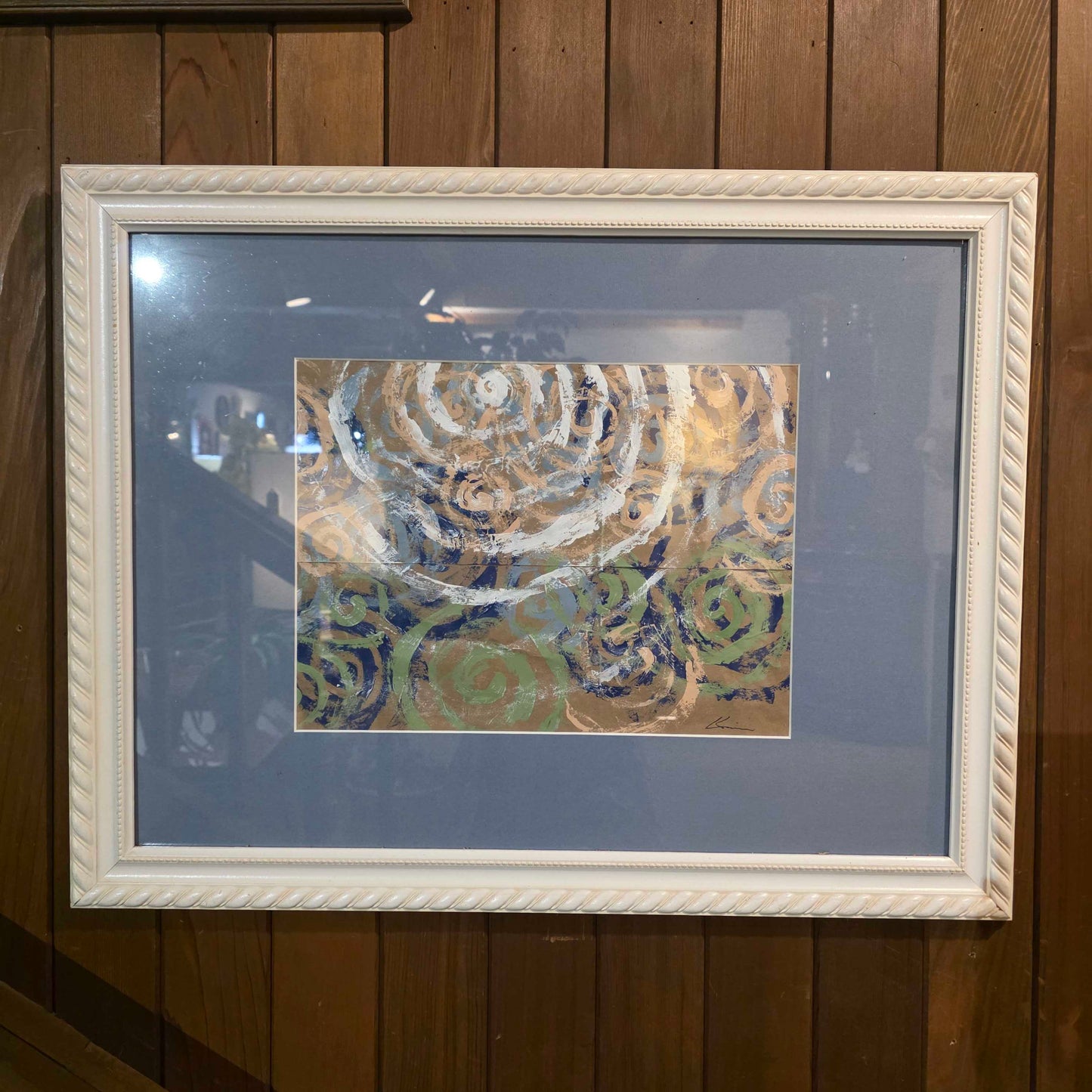 Spirals in White Frame