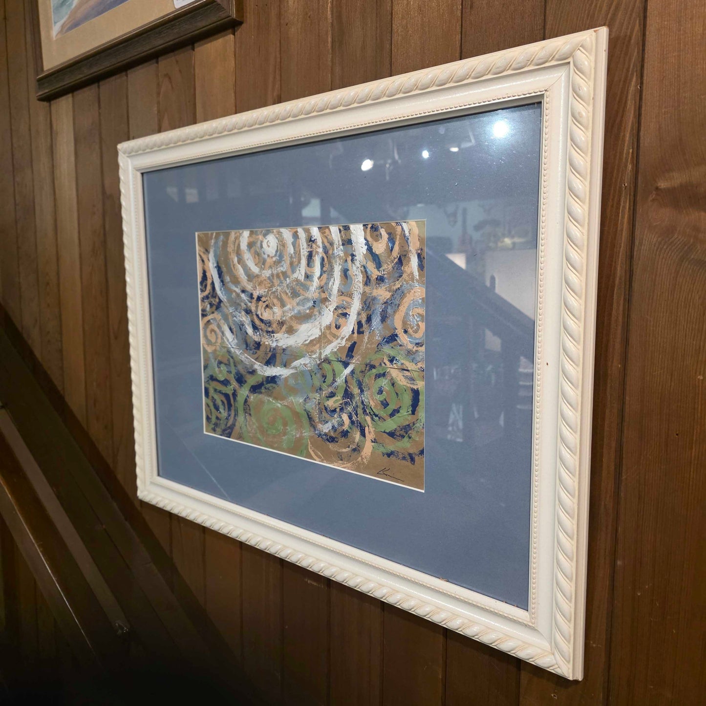 Spirals in White Frame