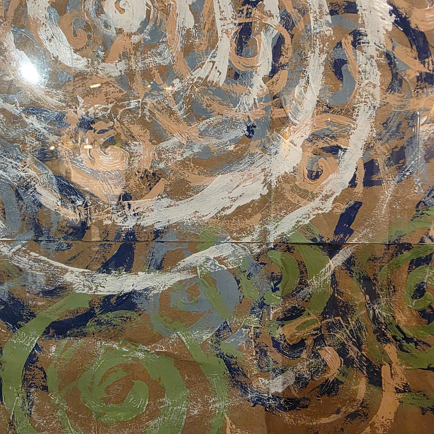 Spirals in White Frame