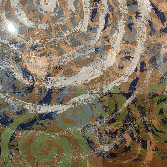 Spirals in White Frame