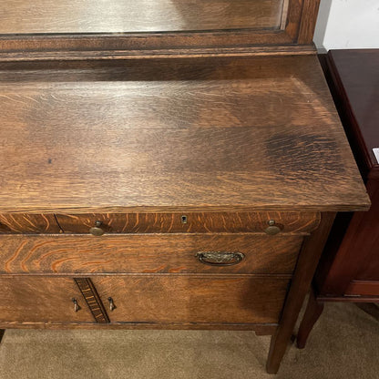 Quartersawn Oak Buffet w/ Mirror C SIDEBOARDS
