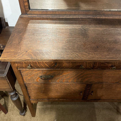 Quartersawn Oak Buffet w/ Mirror C SIDEBOARDS
