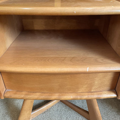 Heywood Wakefield Sculptural 1 Drawer Nightstand