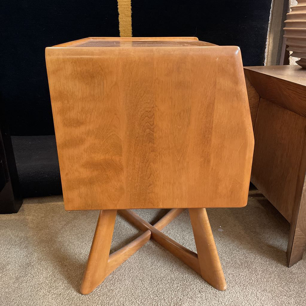 Heywood Wakefield Sculptural 1 Drawer Nightstand