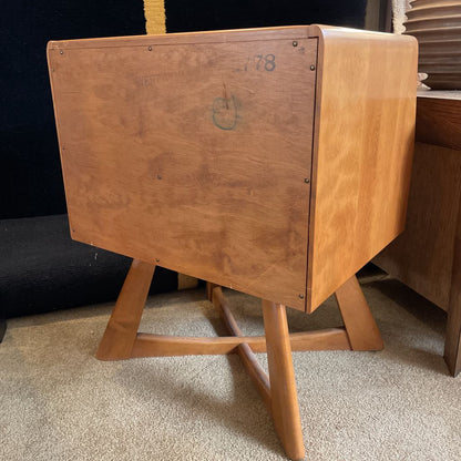 Heywood Wakefield Sculptural 1 Drawer Nightstand