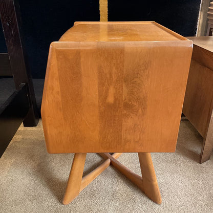 Heywood Wakefield Sculptural 1 Drawer Nightstand