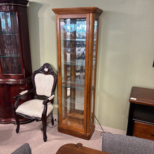 Wood & Glass Curio Cabinet