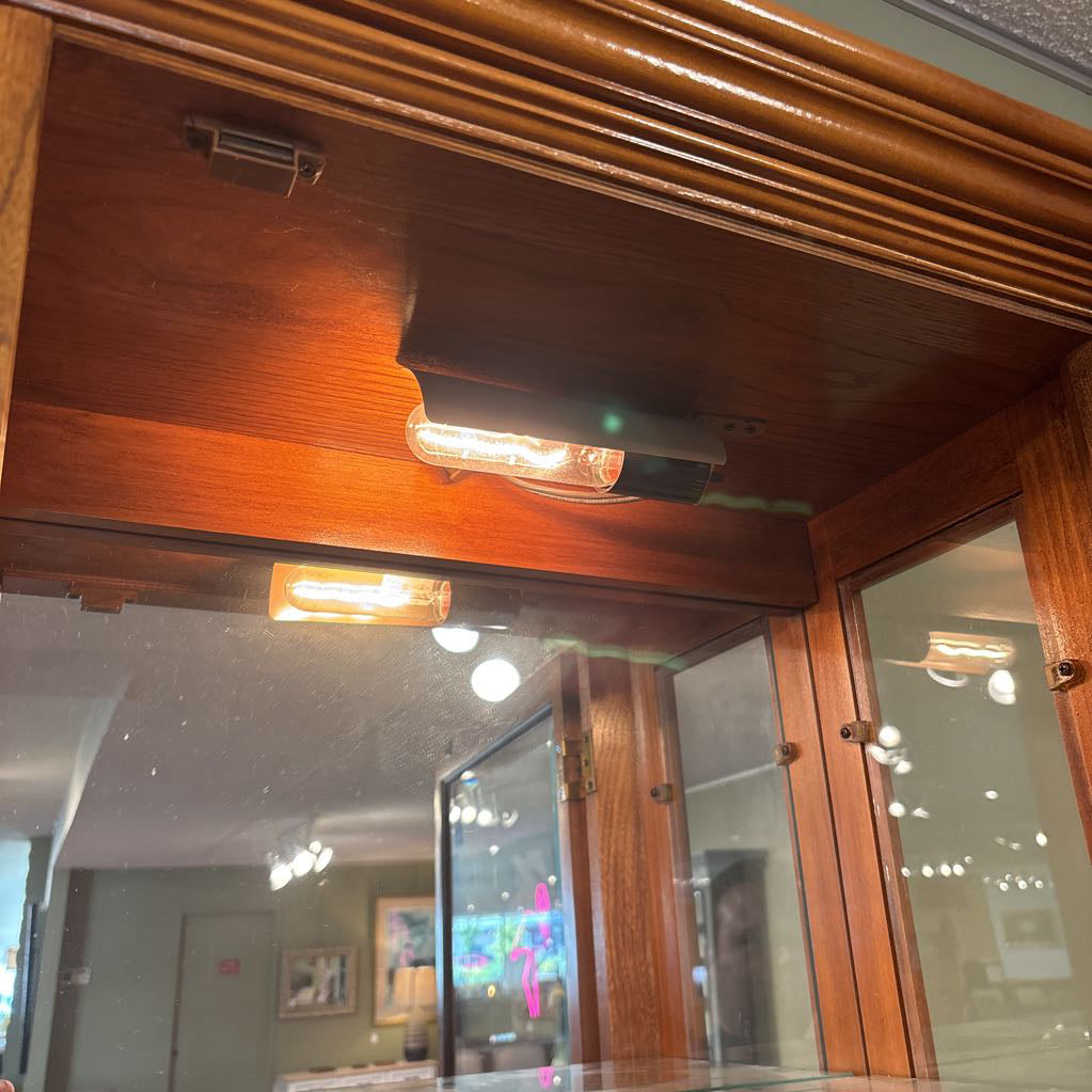 Wood & Glass Curio Cabinet