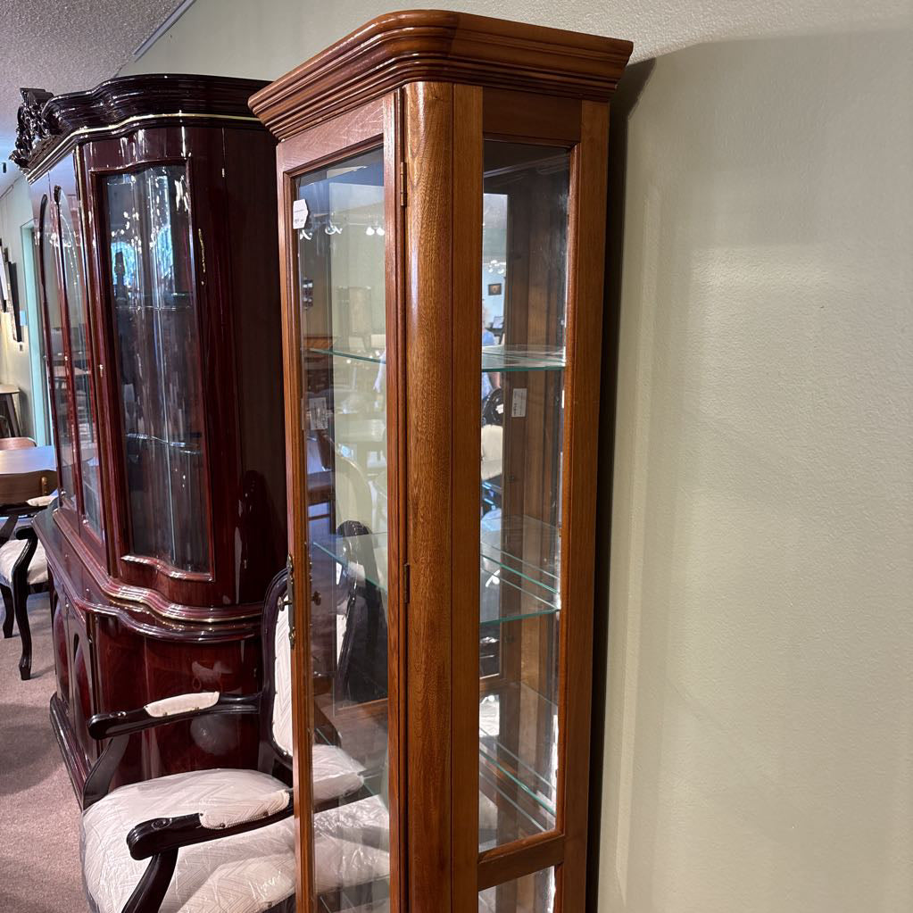 Wood & Glass Curio Cabinet
