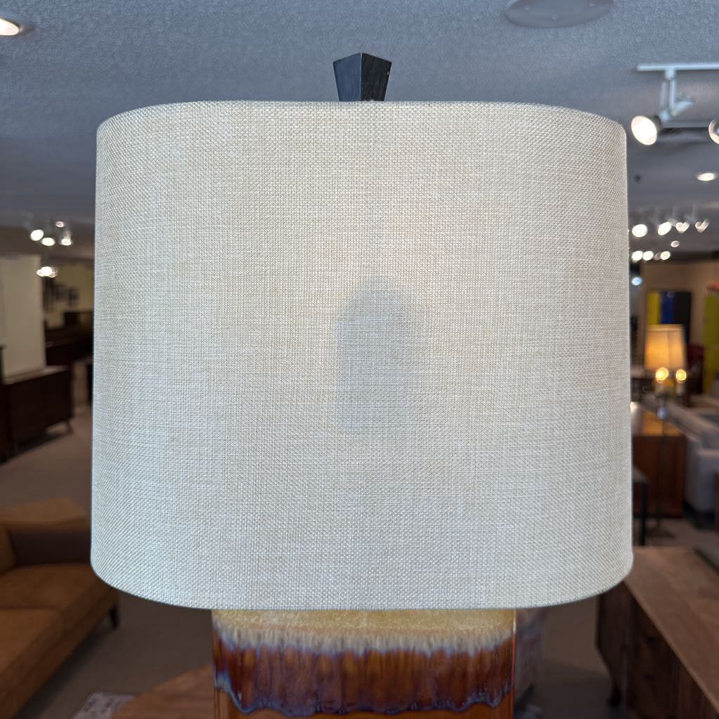 Brown Ceramic Drip Glaze Table Lamp LAMPS