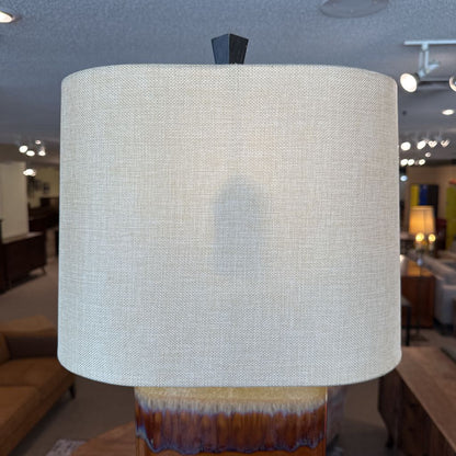 Brown Ceramic Drip Glaze Table Lamp LAMPS